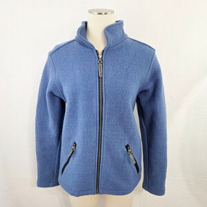 Ibex new wool full zip jacket women's size medium outdoors cozy